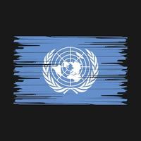 United Nations Flag Brush vector