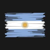 vector de pincel de bandera argentina