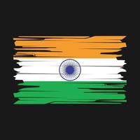 India Flag Brush Vector