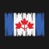 Canada Flag Brush Vector Illustration