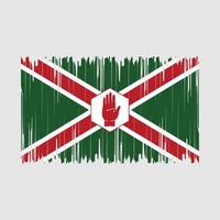 Northern Ireland Flag Brush Vector Illustration