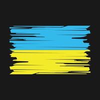 Ukraine Flag Brush Vector