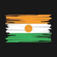 Niger Flag Brush Vector