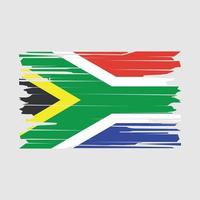 South Africa Flag Brush Vector