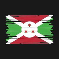 vector de pincel de bandera de burundi