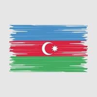 cepillo de bandera de azerbaiyán vector