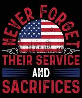 Memorial Day T-Shirt Design. The Best T-Shirt Design In Memorial Day Us. vector