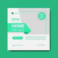 Real Estate Media Sosial Posting editable Template vector