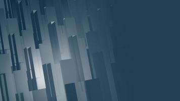 Abstract, blue corporate or technology motion background animation with copy space - patterned effect with gently moving geometric shapes. Seamless loop and full HD. video