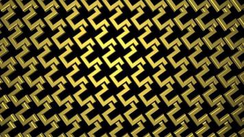Golden art deco repeating pattern motion background. Loopable and full hd. video
