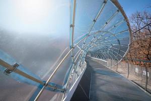 Walkway architecture at daytime in Anyang art public park, South Korea. photo