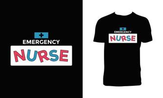 Nurse Vector Graphic T Shirt Design.