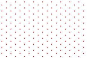 small polka red dot pattern on white background. vector