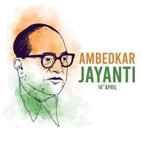 ambedkar Jayanti vector y ilustración