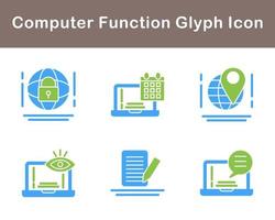 Computer Function Vector Icon Set