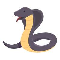 King cobra venom icon cartoon vector. Snake head vector