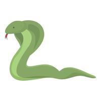 Wild cobra icon cartoon vector. Nature viper vector