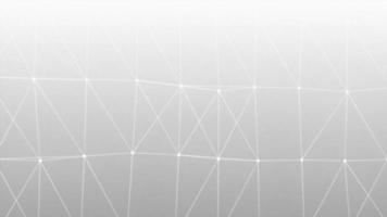 white futuristic abstract molecular dot geometric structure space background animation, modern triangle shaped technology particle analysis themed illustration photo
