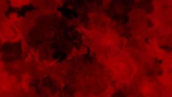 Sombrio vermelho floral movimento fundo animação dentro a estilo do uma aguarela pintura. flores incluir astroméria, cravo, crisântemo, margarida, gérbera, gladíola, hortênsia e rosa. cheio hd laço. video