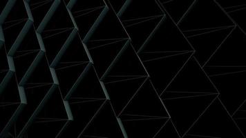 Clean dark minimalist geometric background with repeating sawtooth pattern and wireframe lines. Looping, full HD motion background suitable for corporate or technology videos. video