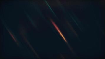 Abstract dark minimalist motion background with flickers of bouncing green and gold light. Loopable and full hd. video