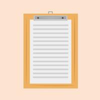 Clipboard vector illustration for graphic design and decorative element