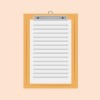 Clipboard vector illustration for graphic design and decorative element