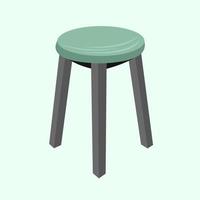 Stool vector illustration for graphic design and decorative element