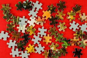 Small puzzle pieces photo