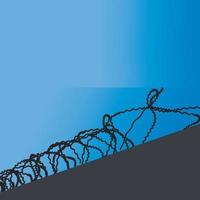 barbed wire icon background vector