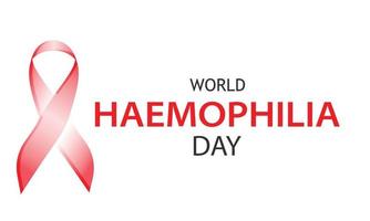 World Haemophilia Day. Template for background, banner, card, poster vector