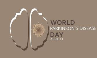 World Parkinson's Disease day. Template for background, banner, card, poster vector