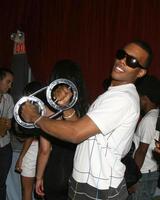 Mario trying a the Burn Machine at the BET Awards GBK Gifting Lounge outside the Shrine Auditorium in Los Angeles CA onJune 23 20082008 photo