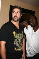 Joey Fatone  Randy Jacksonat the GBK Emmy Gifting Suites at the Mondrian Hotel  in West Los Angeles CA onSeptember 19 20082008 photo