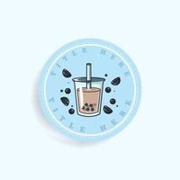 Boba label illustration .re-editable.suitable for your business.vector illustration .eps 10 vector