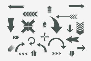 Arrow design set. Each element is grouped for easy editing.vector illustration vector