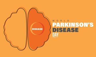 World Parkinson's Disease day. Template for background, banner, card, poster vector