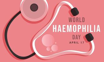 World Haemophilia Day. Template for background, banner, card, poster vector