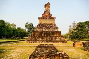 Ancient Buddhist temple in Asia photo