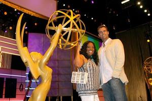 Sherri Shepherd and Cameron Mathison inside the Kodak theater piror to Daytime Emmys at the Kodak Theater in Hollywood, CA June 19, 2008 photo