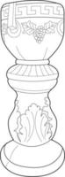 Greek classic antique item illustration vector