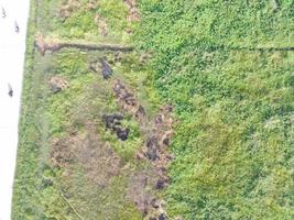 aerial view of land mapping by unmaned aerial vehicle in Bogor, Indonesia. photo