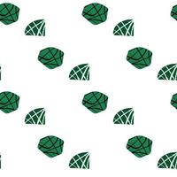 Seamless pattern with abstract texture shape green color on white background vector