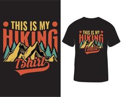 This is my hiking t shirt vector graphic hiking t shirt design free download
