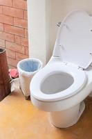 toilet and bin at outdoor,wc photo