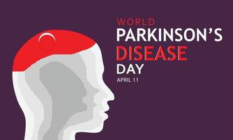 World Parkinson's Disease day. Template for background, banner, card, poster vector