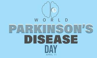 World Parkinson's Disease day. Template for background, banner, card, poster vector