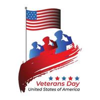 veteranos día unido estados de America clipart vector