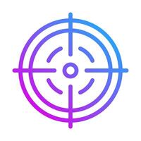 target icon gradient purple style military illustration vector army element and symbol perfect.