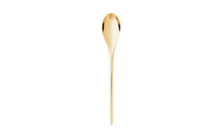 Golden spoon isolated on a transparent background png